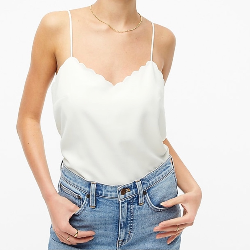 NEW Jcrew Factory Scalloped Cami size 12 L